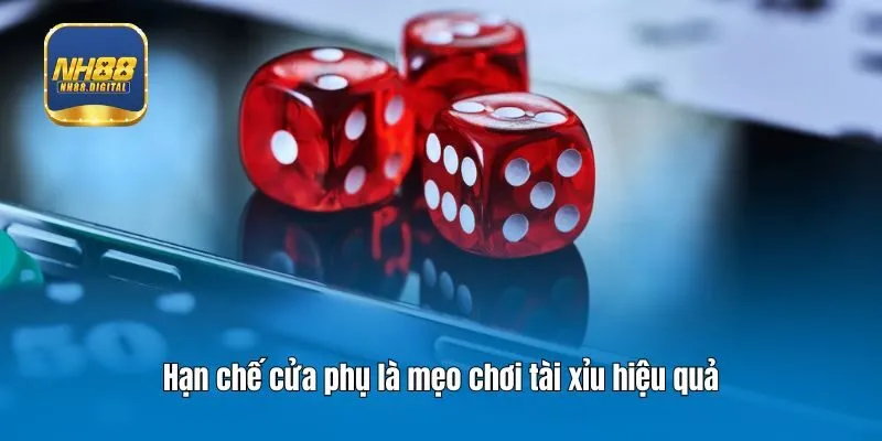 Hạn chế cửa phụ là mẹo chơi tài xỉu hiệu quả